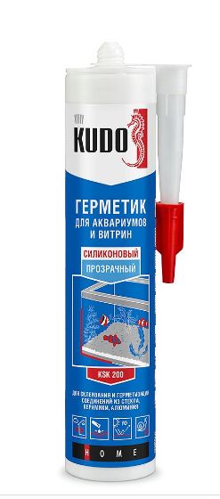 Герметик KUDO для аквариумов и витрин прозрачный 280мл KUSSIL280AQ-0 (12шт)