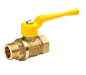 Кран шаровый газовый (БОЛОГОЕ) d20 в/н рычаг