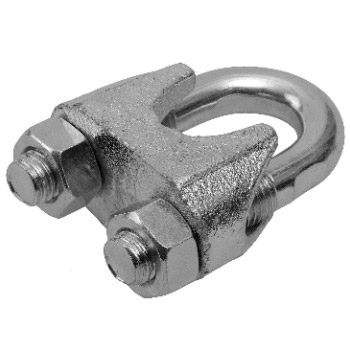 Зажим для стальных канатов М19 DIN741 оцинкованный (слон)