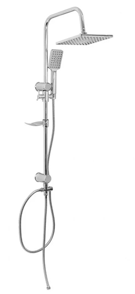 юСмеситель с душевой стойкой с 2-я лейками, (3091)