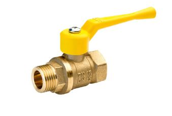 Кран шаровый газовый (БОЛОГОЕ) d15(1/2) в/н рычаг