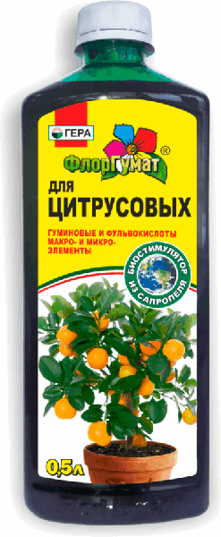 Удобрение Флор Гумат д/цитрусовых 0,5л