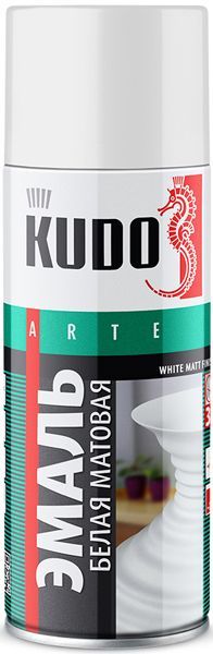 Белая матовая эмаль универсал 520мл KU-1101 KUDO