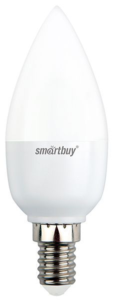 Лампа с/д Smartbuy-C37-07W/4000/E14 свеча
