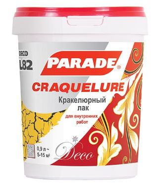 Декоративный лак крокелюр Parade L82 0,9л
