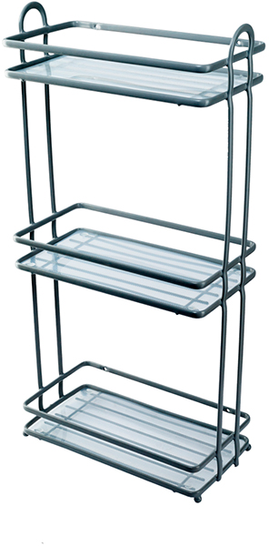 Полка ТЕРМО 3-х ярусная прямая 29*15*58,5 SWR-1007-03GRY