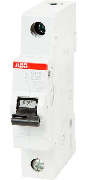 ABB 2CDS241001R0254 Автоматич.выкл-ль 1-пол. SH201L C25
