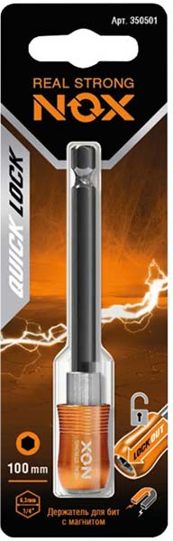 Держатель для бит QuickLock 100мм Nox 350501