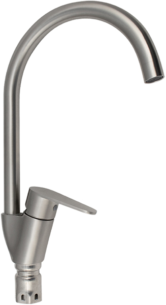 Смеситель MAGNUS для кухни боковой, шаровый, НЕРЖАВЕЮЩАЯ СТАЛЬ марка 304 (9245)