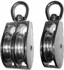 Блок двойной, с металлическим колесом 20мм