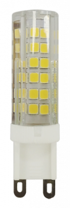 Лампа с/д Jazzway PLED-G9 9w 2700К 590Lm 175-240V (пластик  d16*60мм)