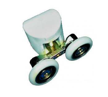 юРолик двери д/к ERLIT верхний белый 23 мм двойной 5 серия (1012015101)