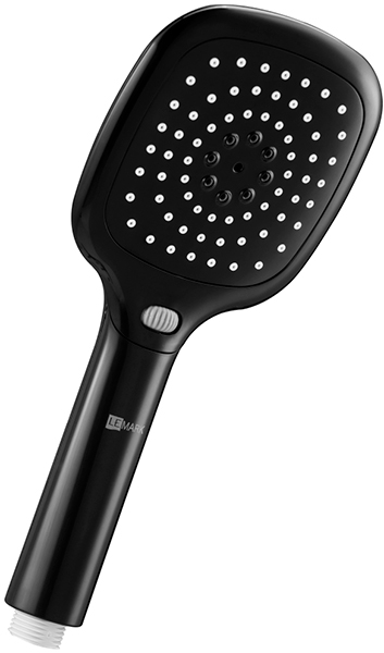 Душевая лейка Lemark 3-функциональная 110*253 мм, квадратная, черный (LM1013Blac)