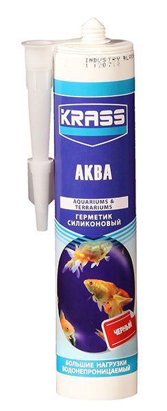 Герметик Krass аквариумный черный 300мл/ не заказывать