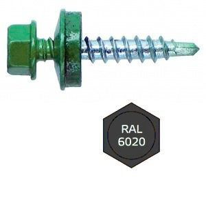 4,8х29 RAL6020 Хром зеленый саморез кров (250)