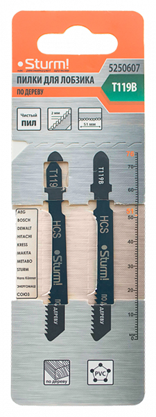 Пилки для лобзика Sturm! Т119B 5250607