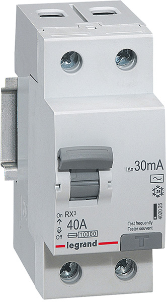 УЗО Legrand RX3 2п/40A/30мА AC 402025