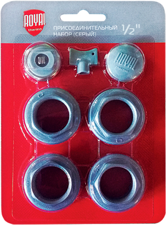 Присоединительный набор Royal Thermo 1/2 silver