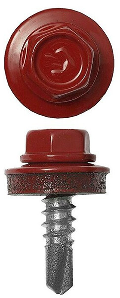 Саморез кров. 3003 4,8х51 красный рубин (уп150) - незаказ