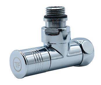 Вентиль для полотенцесушителя "Thermofix" (угловой, маховик - круг) (1/0"х1/2" г/г)