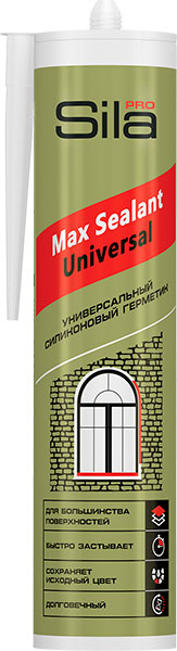 Sila PRO Max Sealant Silacril, силикон. герметик для окон и дверей, белый, 290 мл