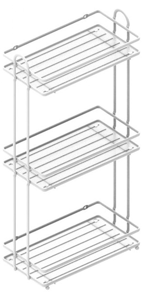 Полка ТЕРМО 3-х ярусная прямая 29*15*58,5 SWR-1007-03WHT