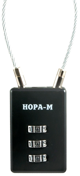 Замок навесной кодовый 620 черный НОРА-М