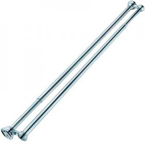 Карниз для ванной двойной 2,2м ХРОМ (023A)