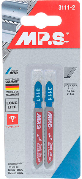 3111-2 пилки MP.S по металлу  50\75*1.2 мм, HSS (T118 A) (2 шт) 71422