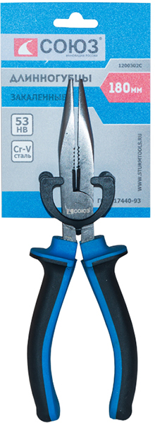 Длинногубцы 180мм Союз 1200302С
