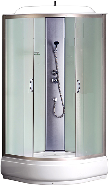 Душевая кабина LORANTO CS-6610-25 F 100*100*215 матовое стекло, средний поддон 25см