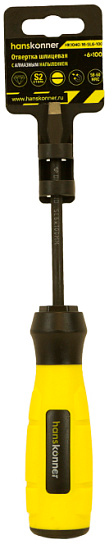 Отвертка плоская 6x100 Hanskonner HK1040-16-SL6-100