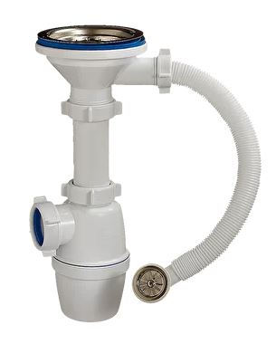 Сифон для мойки "ORIO" 3 1/2*40 А-5007 с переливом