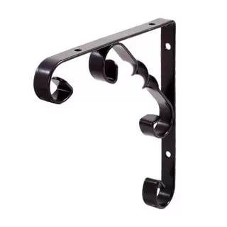 Кронштейн ОРНАМЕНТАЛ 200мм черный L7408BL