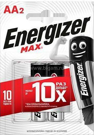 Элемент питания ENERGIZER MAX AA E91 2шт*12