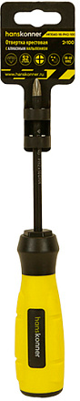 Отвертка крестовая 2x100 Hanskonner HK1040-16-PH2-100