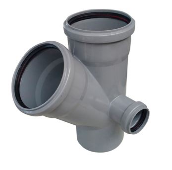 Крестовина канализ. двухплоскостная ПРАВАЯ (110х110-45°/50-90°) "RTP"