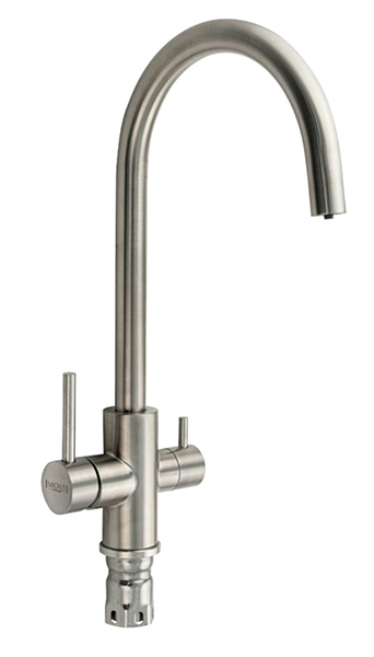 юСмеситель MAGNUS для кухни С-образный излив, для фильтра, НЕРЖАВЕЮЩАЯ СТАЛЬ (9120)