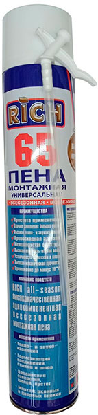 РИЧ Пена 65 ТРУБКА 850 гр.	(12)