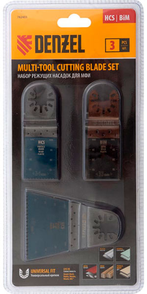 Насадки для МФИ 3шт Denzel 782403