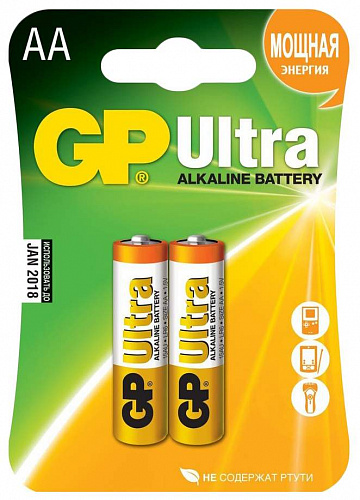 Элемент питания GP LR6 15AU-CR2 BL2 ULTRA (2шт) AA