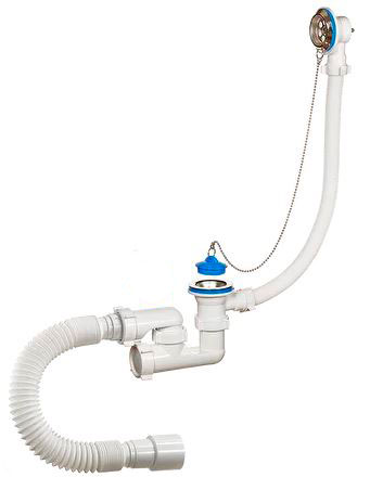 Сифон для ванны "ORIO" с гофрой 40*40-50 А80089 регулир.