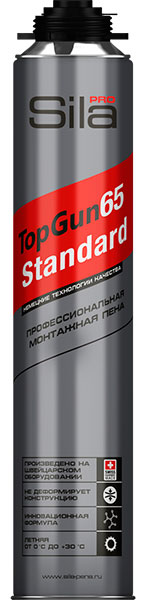 Sila Pro TopGun 65 STANDARD, профес. монтажная пена, 850 мл (1уп-12шт) / не заказывать