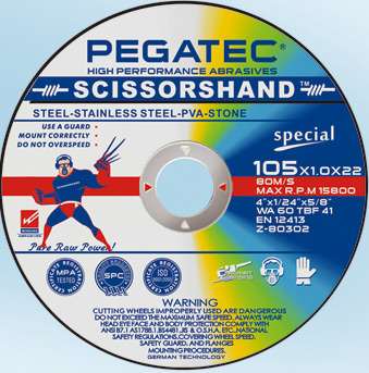 Диск отрезной универсальный 230х1,9х22 PEGaTEC (10/120) 1132824