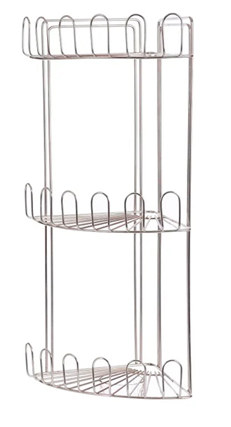 Полка V.S.Flover 3-х ярусная 21*21*56 нерж.014-03