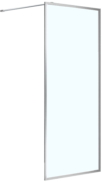 Душевая перегородка AZARIO RICHMOND Walk-in 800х2000 стекло 6мм, профиль серебро (AZ-NAG6310 800)