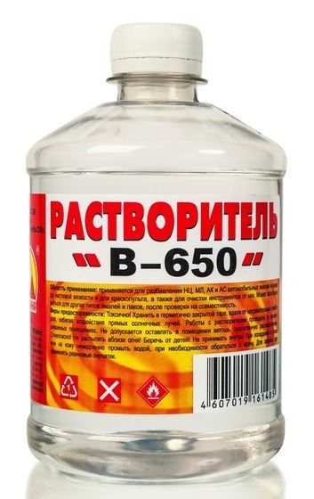 Растворитель В-650 0,5л Вершина