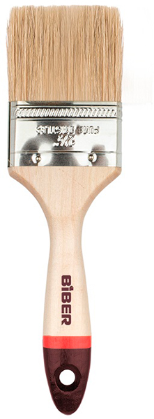 Кисть флейцевая СУПРИМ  натур.щетина дер.ручка 63мм 31135  БИБЕР