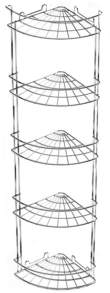 SWENSA Полка угловая 5-ярусная Slim 035-00