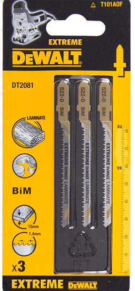 Пилочки для лобзика DEWALT DT2081